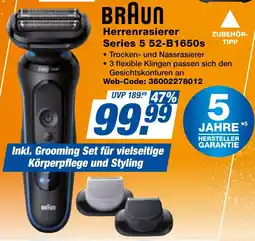 expert Techno Land BRAUN Herrenrasierer Series 5 52-B1650s Angebot