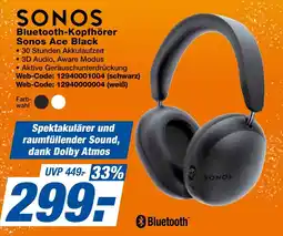 expert Techno Land SONOS Bluetooth-Kopfhörer Sonos Ace Black Angebot