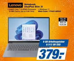 expert Techno Land Lenovo Notebook IdeaPad Slim 3i Angebot