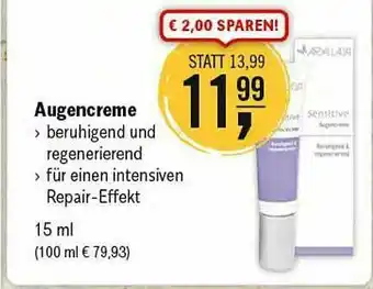 Reformhaus Bacher Augencreme Arya Laya Angebot