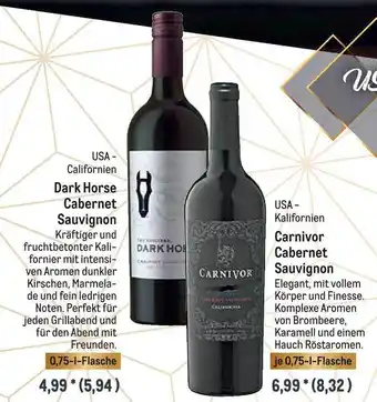 METRO Dark Horse Oder Carnivor Cabernet Sauvignon Angebot