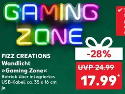 Kaufland FIZZ CREATIONS Wandlicht Gaming Zone Angebot