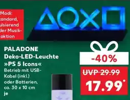 Kaufland PALADONE Deko LED Leuchte PS 5 Icons Angebot