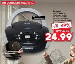 Kaufland BLAUPUNKT Boombox RCD 30 BK Angebot