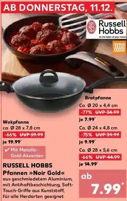 Kaufland RUSSELL HOBBS Pfannen Noir Gold Wokpfanne Angebot