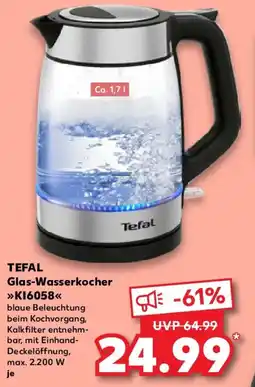 Kaufland TEFAL Glas Wasserkocher KI6058 Angebot
