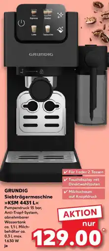 Kaufland GRUNDIG Siebträgermaschine KSM 4431 L Angebot