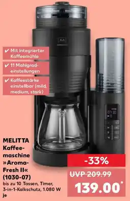 Kaufland MELITTA Kaffeemaschine Aroma Fresh II 1030-07 Angebot