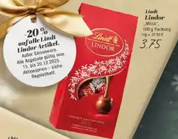 Edeka Lindt Lindor Milch" Angebot