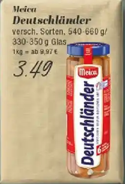 Edeka Meica Deutschländer Angebot