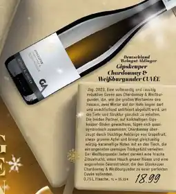 Edeka Deutschland Weingut Aldinger Gipskeuper Chardonnay & Weißsburgunder CUVÉE Angebot