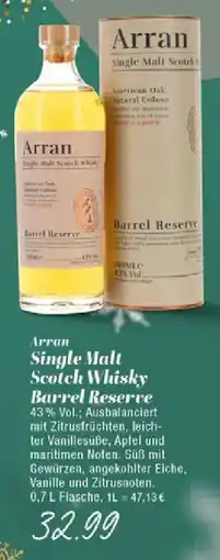 Edeka Arran Single Malt Scotch Whisky Barrel Reserve Angebot
