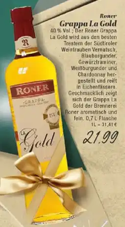 Edeka Roner Grappa La Gold Angebot
