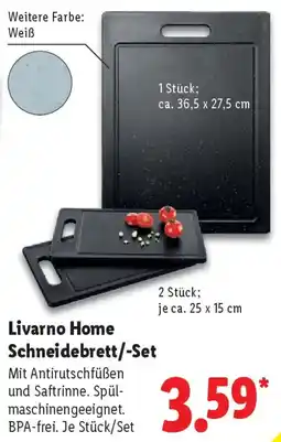 Lidl Livarno Home Schneidebrett/-Set Angebot