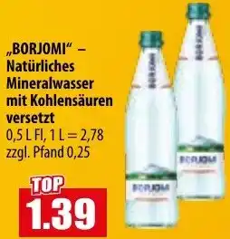 Mix Markt BORJOMI - Natürliches Mineralwasser mit Kohlensäuren versetzt Angebot