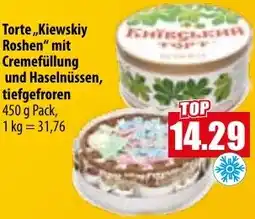 Mix Markt Torte ,,Kiewskiy Roshen" mit Cremefüllung und Haselnüssen, tiefgefroren Angebot