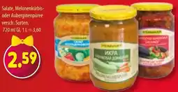 Mix Markt Salate, Melonenkürbis- oder Auberginenpüree Angebot