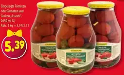 Mix Markt Eingelegte Tomaten oder Tomaten und Gurken „Assorti" Angebot