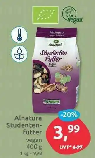 Budni Alnatura Studentenfutter Angebot