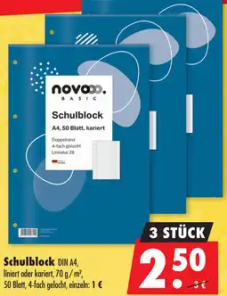 Mäc Geiz Novooo Basic Schulblock Angebot
