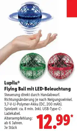 Lidl Lupilu Flying Ball mit LED-Beleuchtung Angebot