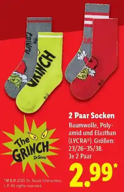Lidl 2 Paar Socken Angebot