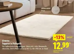 Lidl Livarno Teppich in Felloptik Angebot