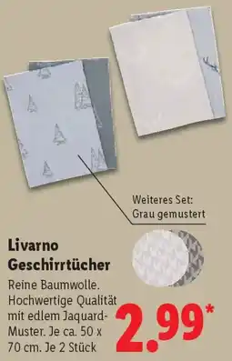 Lidl Livarno Geschirrtücher Angebot