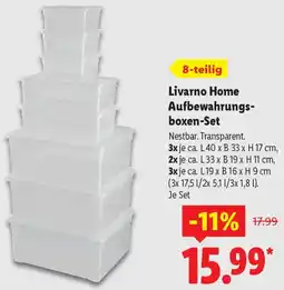 Lidl Livarno Home Aufbewahrungsboxen-Set Angebot