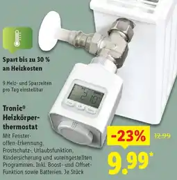 Lidl Tronic Heizkörperthermostat Angebot