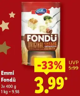 Lidl Emmi Fondü Angebot