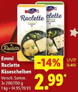 Lidl Emmi Raclette Käsescheiben Angebot