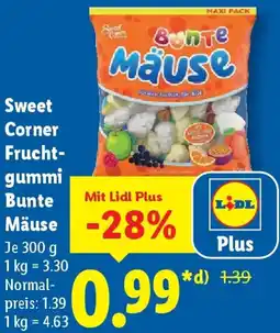Lidl Sweet Corner Fruchtgummi Bunte Mäuse Angebot