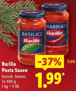 Lidl Barilla Pasta Sauce Angebot