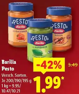 Lidl Barilla Pesto Angebot
