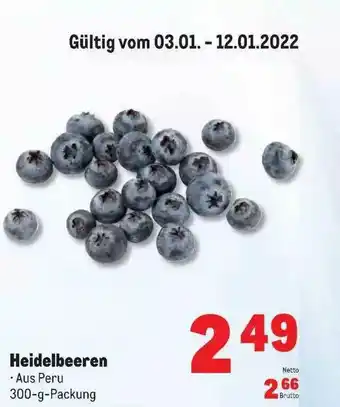 METRO Heidelbeeren Angebot