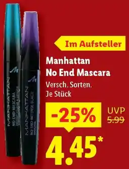 Lidl Manhattan No End Mascara Angebot