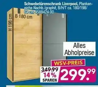 Möbel Boss Schwebetürenschrank Liverpool Angebot