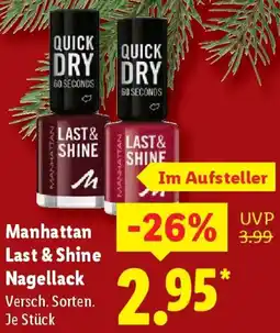 Lidl Manhattan Last & Shine Nagellack Angebot