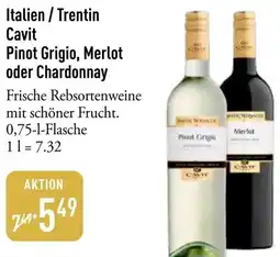 Galeria Markthalle Italien / Trentin Cavit Pinot Grigio, Merlot oder Chardonnay Angebot
