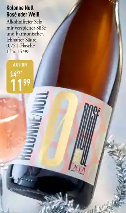 Galeria Markthalle Kolonne Null Rosé oder Weiß Angebot