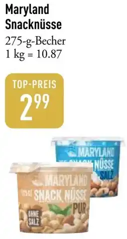 Galeria Markthalle Maryland Snacknüsse Angebot