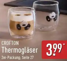 Aldi Nord CROFTON Thermogläser Angebot