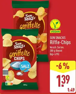 Aldi Nord SUN SNACKS Riffle-Chips Angebot