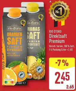 Aldi Nord RIO D'ORO Direktsaft Premium Angebot