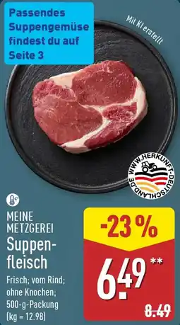 Aldi Nord MEINE METZGEREI Suppenfleisch Angebot