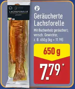 Aldi Nord GOURMET FINEST CUISINE Geräucherte Lachsforelle Angebot