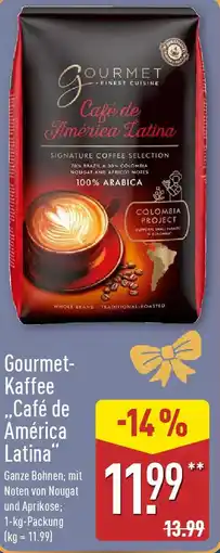 Aldi Nord GOURMET FINEST CUISINE Gourmet Kaffee Café de América Latina Angebot