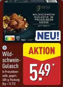 Aldi Nord GOURMET FINEST CUISINE Wildschwein Gulasch Angebot