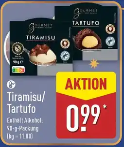 Aldi Nord GOURMET FINEST CUISINE Tiramisu/ Tartufo Angebot